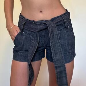 Y2k mini shorts with tie